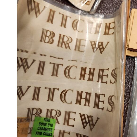NOS Lot of ceramic Decals Liquor Types  Lot of 29 - Picture 6 of 9